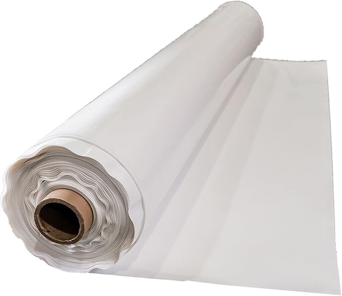 Whitecap Premium Reinforced Vapor Barrier - 20 Mil - (12' x 100') - Tear Resistant, Heavy Duty Vapor Barrier, Dura Skrim Moisture Barrier Plastic Sheeting for Crawlspace, Garden, Greenhouses