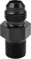 EVIL ENERGY 6AN Male Flare to 1/8" NPT Pipe Fitting Adapter Aluminum Straight Black