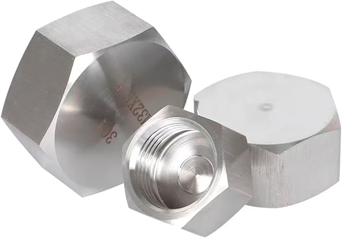 Stainless Steel 304 Hex End Cap 1/4" NPT Female Pipe Fitting 2pcs
