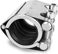 Pipe Repair Clamp Kit -1 Inch 33mm-36mm High Pressure Resistant Pipe Coupling Clamp for Plastic&Metal Pipes, Emergency Duty Leak Sealer with Stainless Steel, Quick Fix for Water/Gas/Oil Lines