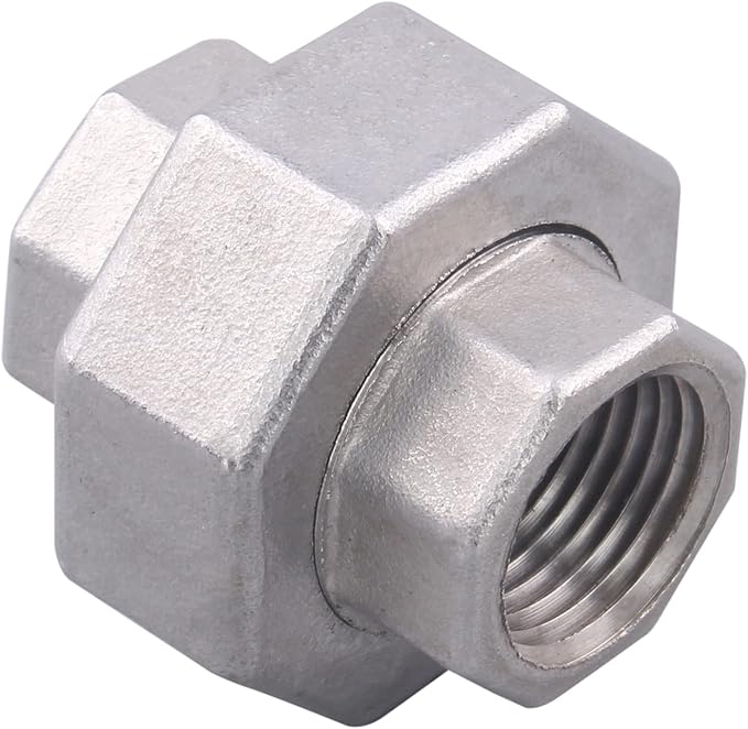 Cast Pipe Fittings Union - 3/8" NPT Female Fitting Stainless Steel 304, Class 150