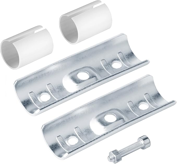 12 Sets Extend Joint Pipe Clamp Fits 1/2" EMT with PE Adapter Shims, Structural Coupling