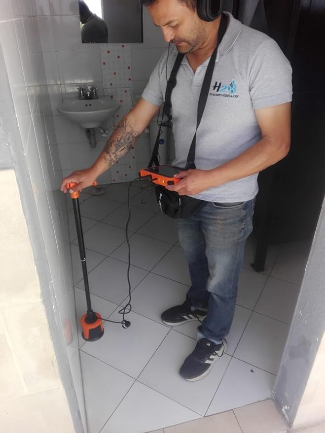 PQWT L7000 Underground Pipe Water Leak Detector Indoor and Outdoor Water Leak Detection with Frequency Analysis 1 to10000Hz