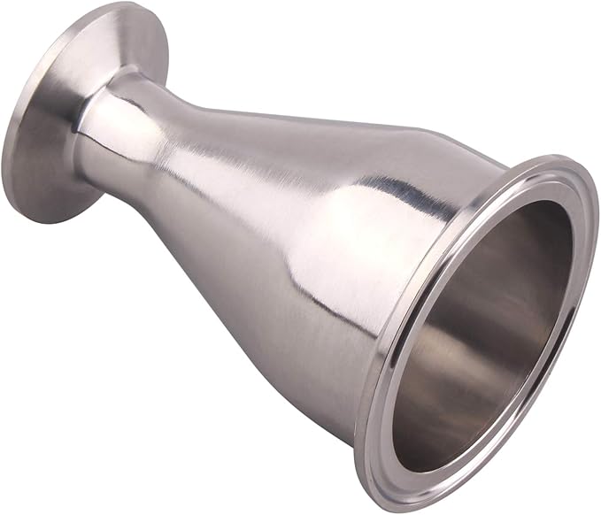 DERNORD Sanitary Fitting Reducer Fitting SUS304 Tri Clamp Ferrule Style 2.5 Tube OD to 1 Tube OD