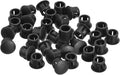 uxcell 8mm(5/16") Plastic Hole Plugs, 36Pcs Flush Type Panel Round Snap in Fastener Knockout Locking Plugs for Furniture Insert End Caps Panels, Black