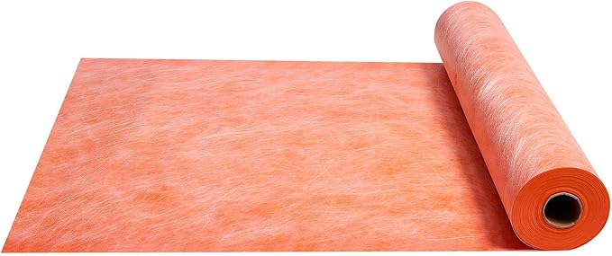 VEVOR Waterproof Membrane for Shower, 3.3 x 131.7 ft 432 sq.ft Waterproofing Tile Membrane, 20 mil Thickness Polyethylene Fabric Roll, Easy to Cut for Bathroom, Kitchen, Sauna, Walls, Underlayment