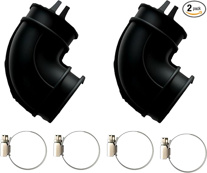 2Pcs WD24x33918 Dishwasher Circulation Pump Elbow Hose And Clamp Kit For GE Dishwasher drain hose WD19X25460 WD19X25700 dishwasher elbow hose kit,dishwasher pump to sump elbow hose
