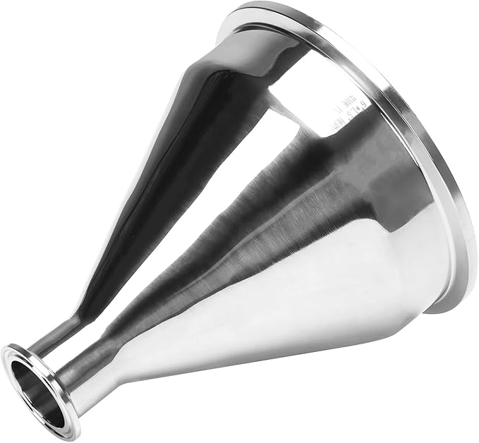 DERNORD Sanitary Fitting Reducer Fitting SUS304 Tri Clamp Ferrule Style 6" Tube OD to 1.5" Tube OD