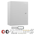 Steel Electrical Junction Box, 24 x 16 x 10 inch Waterproof & Dustproof Electrical Enclosure, Outdoor & Indoor Universal Project Box with Lock & Mounting Plate