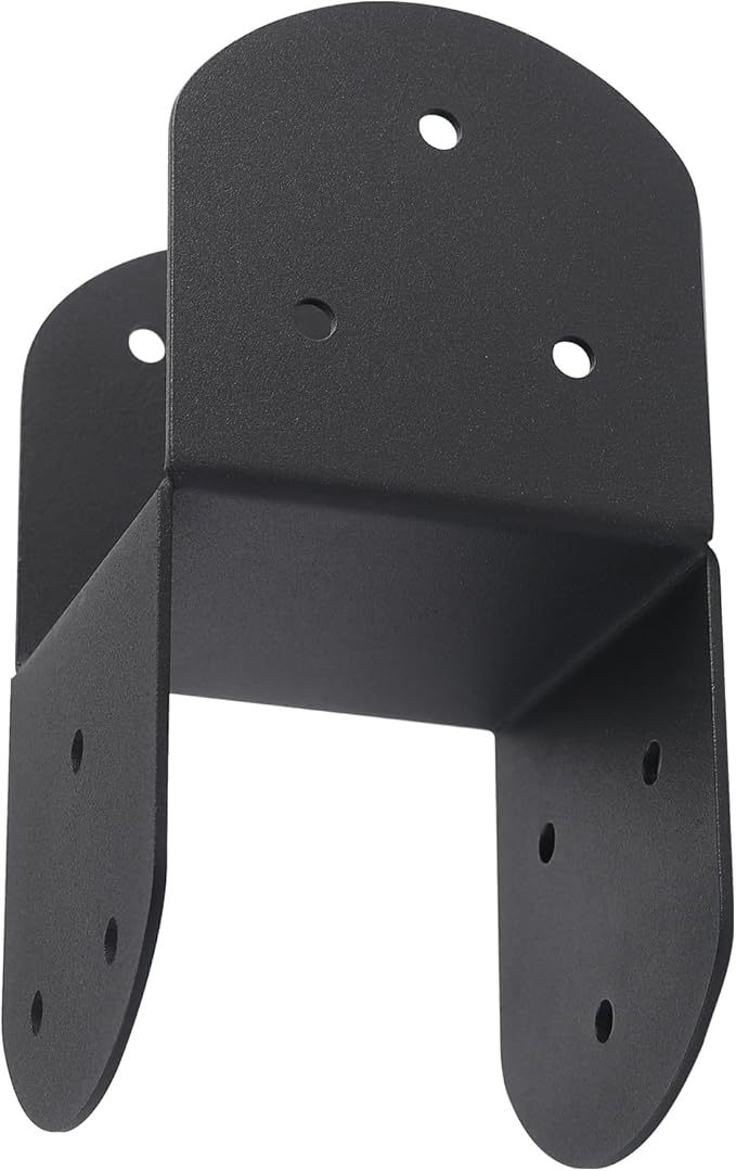 4 Pcs 4"x 4" Deck Post Caps Tie Brackets ,Ineer Size(3.6"x 3.6") 14 Gauge Post Base Steel Post Anchor Connector Support Fence Post Brackets for Posts to Wood