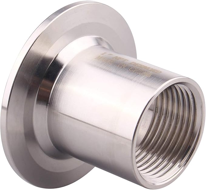 DERNORD Sanitary Female Threaded Pipe Fitting to 2 Inch TRI CLAMP OD 64mm Ferrule (Pipe Size: 1" NPT （2 Inch Tri clamp）)
