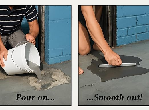BLACK STAR Perfect Patch Concrete Repair Kits - Restores Cracked, Pitted, or Worn Concrete Surfaces