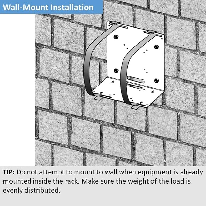 AEONS Universal Wall and VESA Mount | Adjustable Strap Mount for Computers, UPS Units, Cable Boxes, Modems, and Other Electronic Devices | Mounts on The Wall or Back of a Computer Monitor