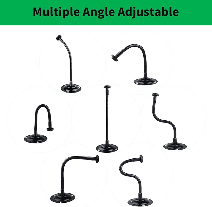 2 Pack Camera Flexible Wall Mount Holder for Blink Outdoor 4 (4th Gen)/(3rd Gen) XT3,Blink XT&XT2/Blink Mini/All New Blink Outdoor,Adjustment Flexible 8 inch Long Gooseneck Arm with Metal Base