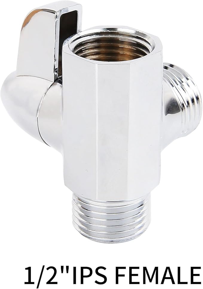 Solimeta Shower Arm Diverter, Shower Hose Attachment for Shower Head, Shower Adapter for Tub Faucet, Chrome