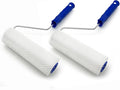 9 Inch Latex Floor Self Leveling Screed Spiked Roller for Epoxy Floor, Screed Compound Roller Bubble Remove Tool (2 Roller + 2 Frame)