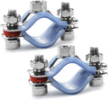 AKIHISA 2 Pcs 304 Stainless Steel Pipe Supports, Wall Mount Ceiling Mount Pipe Hanger, Pipe Holder for OD Pipe 25-27MM