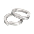 uxcell 5 Pcs Spring Lock Washer, M18 Split Lock Washer Assortment 316 Stainless Steel Lock Washers for Screws Bolts Nuts, Silver