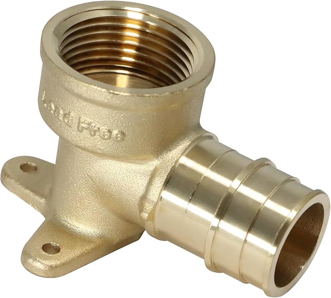 10 Pcs XFITTING 1 Inch Pex A x 1 Inch Female NPT Drop Ear Elbow, F1960 Expansion Drop Ear Elbow, 29-6-8=10XX