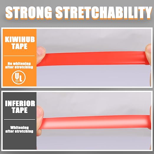 Red Electrical Tape, UL Approved, 9 Pack 0.7in X 33ft, Industrial Grade Vinyl Electrical Insulating Tape, Electric Tape for Improvement Electrical Equipment