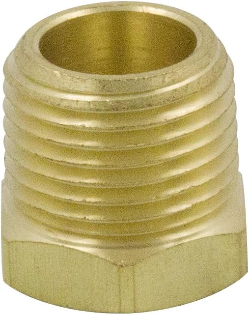 Legines NPT Bushing 1/4" Male x 1/8" Female Reducing Adapter Hex Head Pipe Fitting 1200psi (Pack of 5)