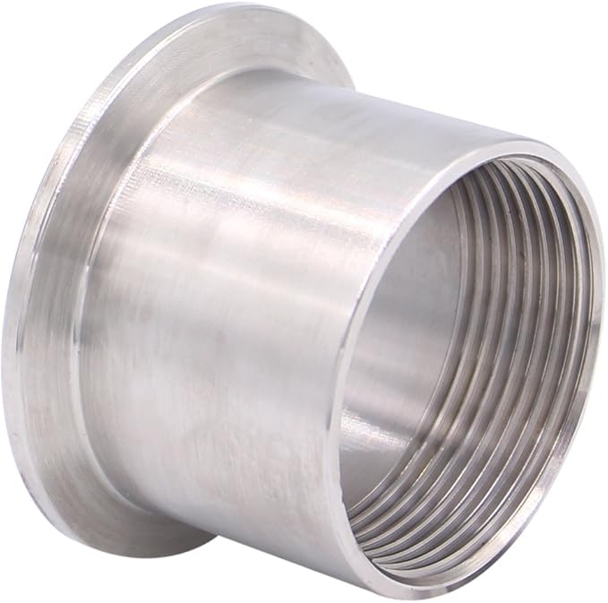 DERNORD Sanitary Female Threaded Pipe Fitting to 2 Inch TRI CLAMP OD 64mm Ferrule (Pipe Size: 1-1/2" NPT)