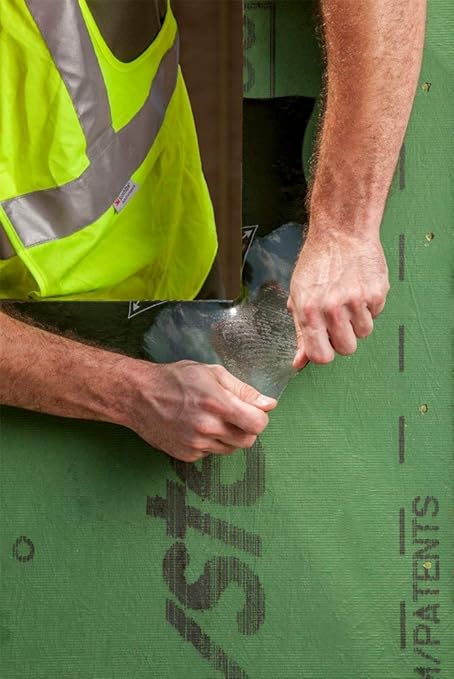 ZIP System Huber Stretch Tape | Self-Adhesive Flexible Flashing for Doors-Windows (10" x 20')