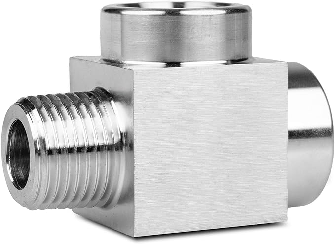 1 piece,1/4 npt tee, npt 1/4 tee female to male,3WayConnector,Fabricateof 304 Stainless Steel
