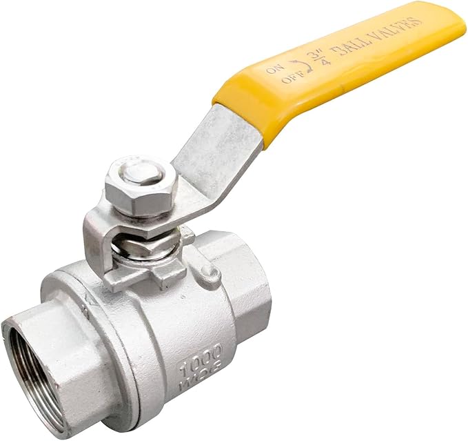 3/4"" Female Ball Valve NPT Thread 316 Stainless Steel Full Port Ball Valve WOG1000