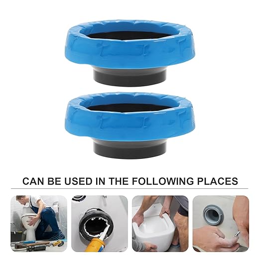 TIDTALEO 2pcs Toilet Wax Ring Kit for Toilet Bowl Replacement Wax Seal Ring Fits Waste Lines for Odor Prevention and Leak Protection in Home and Office Bathrooms