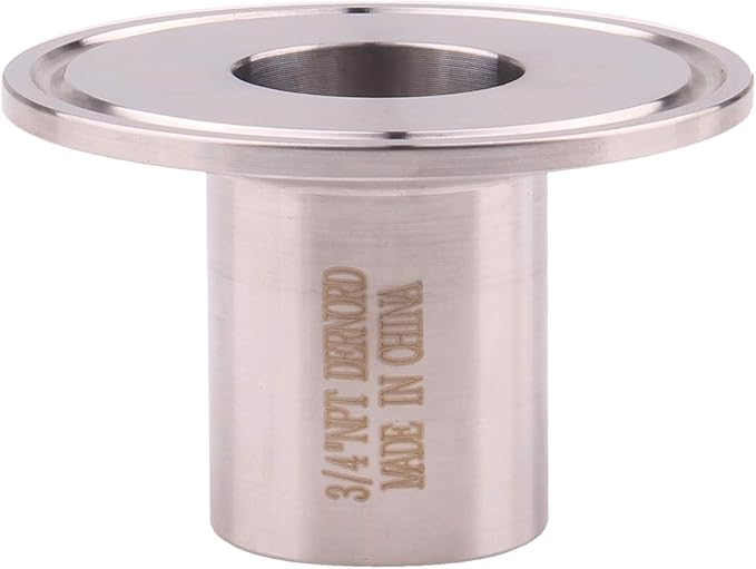 DERNORD Sanitary Female Threaded Pipe Fitting to 2 Inch TRI CLAMP OD 64mm Ferrule (Pipe Size: 3/4" NPT （2 Inch Tri clamp）)