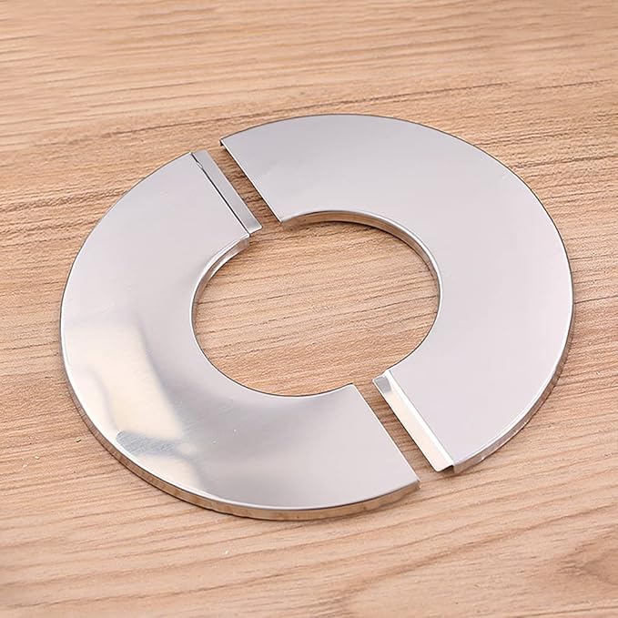 Wall Split Flange Stainless Steel Round Escutcheon Plate Water Pipe Wall Covers Fit For Kitchen Faucets Sinks Toilets Round Escutcheon Plate