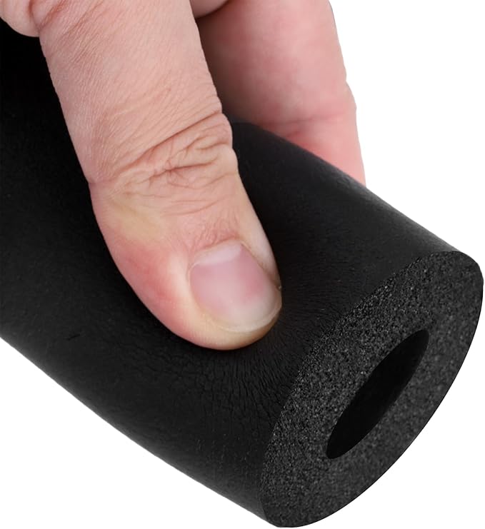 uxcell Foam Tubing for Handle Grip Support, Pipe Insulation Outside Pipe Lagging, 16mm(5/8") ID 34mm OD 1m Black