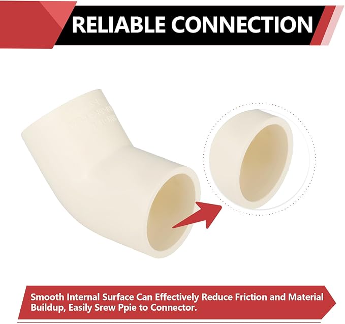 20-PACK EFIELD CPVC Elbow,1" Slip x Slip 45-Degree Elbow Fitting,(CPVC009-10-20PCS)