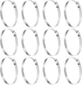 HARFINGTON 12 Pcs Hose Clamp 4-1/8"-5" (105-127mm) 304 Stainless Steel Adjustable Worm Gear Hose Clamp Assortment Kit for Fuel Line Pipe Plumbing Automotive Tube Mechanical