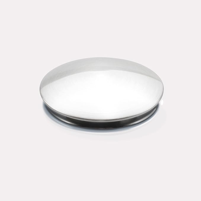 Brushed Nickel Pop Up Sink Drain with Overflow, Bathroom Faucet Vessel Sink Drain Stopper