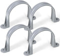 4pcs 3 Inch PVC Pipe Straps, 2-Hole Plastic Pipe Clamp, Conduit Clamp for Reinforcing Pipes, Conduits and Tubes