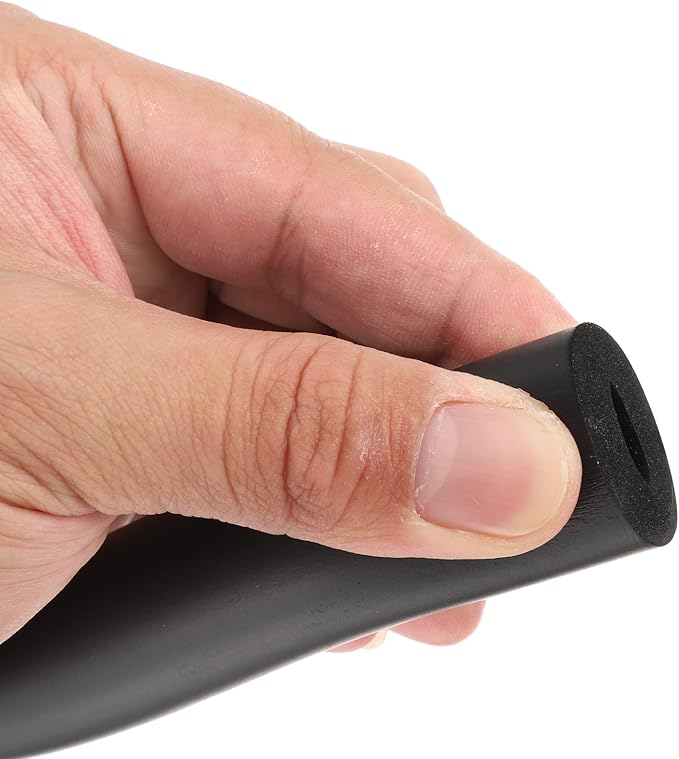 uxcell Foam Tubing for Handle Grip Support, Pipe Insulation Outside Pipe Lagging, 12mm(1/2") ID 26mm(1") OD 1m Black