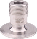 DERNORD 2'' Tri clamp Adapter to 1 inch MNPT Thread Ferrule Sanitary Pipe Fitting