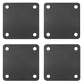 Rocaris 4 Pcs 4 X 4 X 1/5 Inch A36 Steel Plate Hot Rolled, Steel Base with 4 Holes Metal Square for Construction Boards, Structure Support, Weldable Square and Industrial