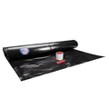 Black Construction Plastic Sheeting 6 mil, 40' x 100' (4000 sq. ft.) - Thick Plastic Cover for Construction, Painting, Greenhouse - Heavy Duty Plastic Sheeting - LDPE Plastic Roll by IDL Packaging