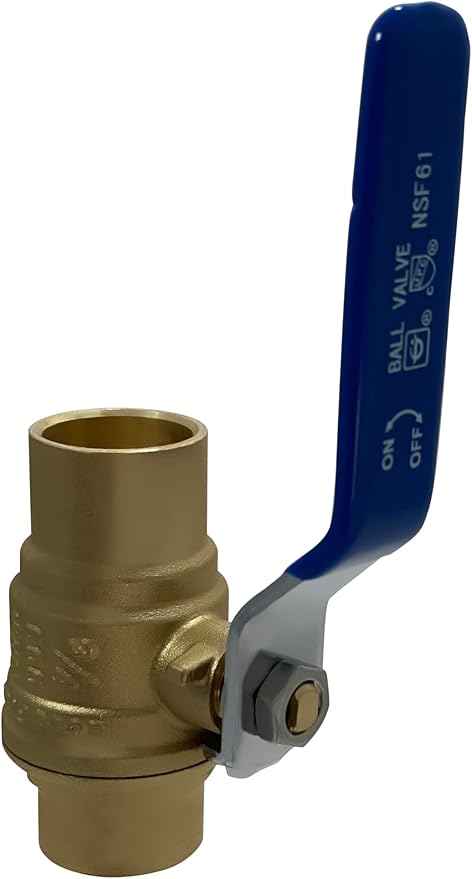 XFITTING 3/4 Inch Sweat Ball Valve, 5 Pieces