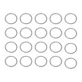 HARFINGTON 20pcs Nitrile Rubber O-Rings 25mm OD 23mm ID 1mm Width Metric Buna-N NBR Sealing Gasket Plumbing Sealing Repair O Rings for Car Auto Vehicle Repair Faucet Air Gas