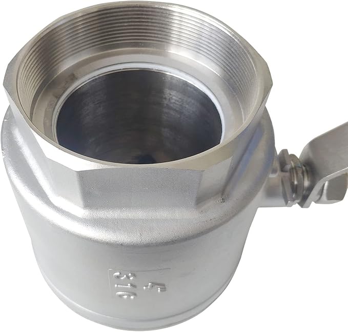 4" Full Port Ball Valves 316 Stainless Steel NPT Female Thread Ball Valve for Water, Oil, and Gas WOG 1000