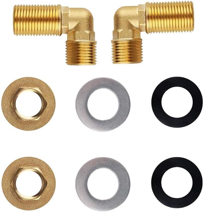 KWODE Commercial Wall Mount Faucet Installation Kit, Wall Mount Kitchen Faucet Backsplash Mount Set for Stainless Steel Commercial Kitchen Prep & Utility Sink