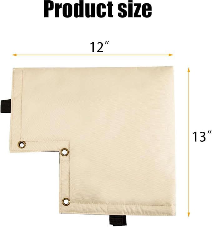 Insulated Backflow Preventer Pouch - Outdoor Pipe Insulation for Winter, Well Pump & Sprinkler Valve Protection