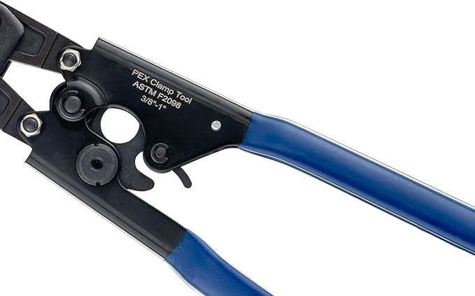 EFIELD Heavy-Duty Canvas Bag/Pex Cinch Clamp Crimping Tool for Stainless Steel Clamps from 3/8" to 1" with Pipe Cutter 20pcs 1/2", 10 pcs 3/4" Clamps Suit US F2098 Standards,(TOOL005)