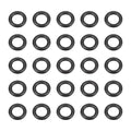 HARFINGTON 50pcs Nitrile Rubber O-Rings 7mm OD 4mm ID 1.5mm Width Metric Buna-N NBR Sealing Gasket Plumbing Sealing Repair O Rings for Car Auto Vehicle Repair Faucet Air Gas