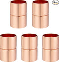 Straight Coupling Copper Fittings 3/4 Inch Copper Pipe Welding Joint Connector Adapter For HVAC Air Conditioning