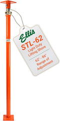 Ellis Manufacturing Light-Duty Steel Lifting Shore – Adjustable Basement Jack for Floor Leveling, Structural Support, Concrete, and Beams – 8,000 lb Safe Load Capacity – 62"-86" Adjustment